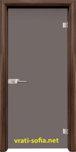 Стъклена интериорна врата Basic G 10, цвят каса Орех