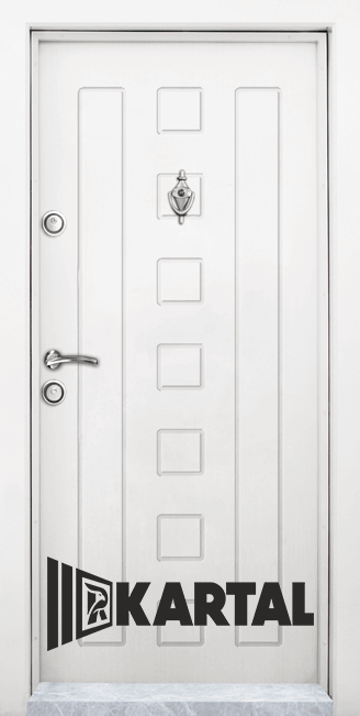 Врата Kartal T 712, цвят Бял