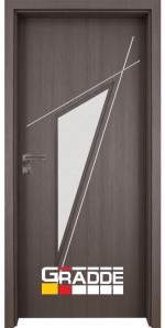 Интериорна врата марка Gradde, модел Kristall Glas, цвят Сан Диего