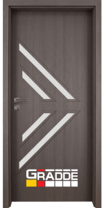 Интериорна врата марка Gradde, модел Paragon Glas, цвят Сан Диего