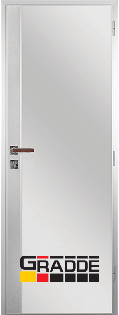 Алуминиева врата Gradde, цвят Шведски Дъб - Метална лайсна