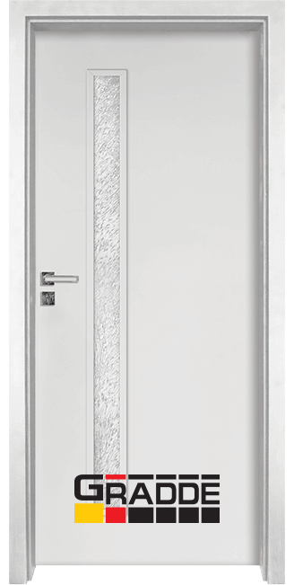 Интериорна врата модел Граде Wartburg - Бял Мат