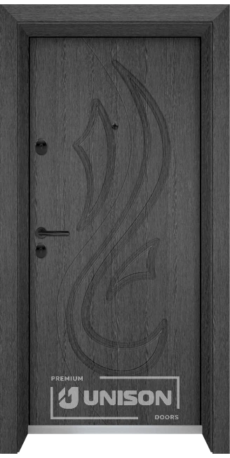 Входна врата Unison Optim, модел 203p, цвят Сив кестен