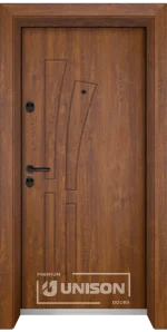 Входна врата Unison Optim, модел 205p, цвят Златен дъб