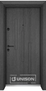Входна врата Unison Optim, модел 206p, цвят Сив кестен