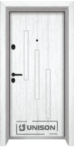 Входна врата Unison Optim, модел 206p, цвят Бреза
