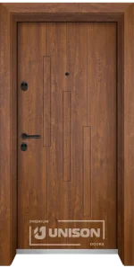 Входна врата Unison Optim, модел 206p, цвят Златен дъб