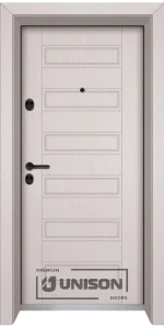 Входна врата Unison Optim, модел 207p, цвят Перла