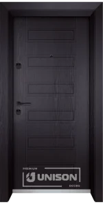 Входна врата Unison Optim, модел 207p, цвят Венге