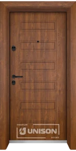 Входна врата Unison Optim, модел 207p, цвят Златен дъб