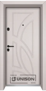 Входна врата Unison Optim, модел 208p, цвят Перла