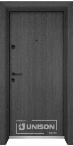 Входна врата Unison Optim, модел 210, цвят Сив кестен