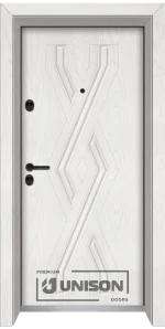 Входна врата Unison Optima 3015p - Снежен бор