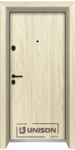 Входна врата Unison Optima 3100 - Избелен дъб
