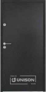 Входна врата Unison Термо+, модел Basic, цвят Графит