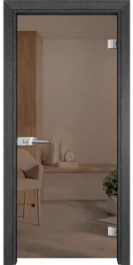 Стъклена врата Basic G 10-1, Сив кестен